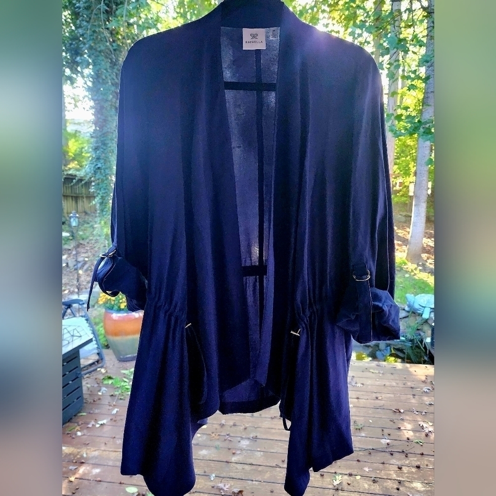 Rafaella Open Front Toggle Waist Jacket - Picture 4 of 8